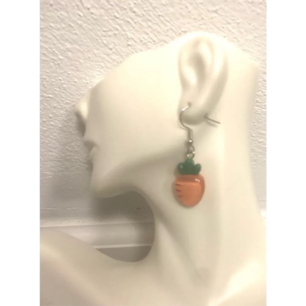 Carrot Statement Earrings